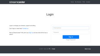 
                            4. Login | Streamcaster