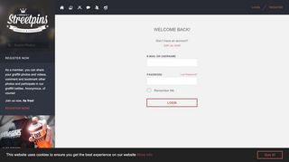 
                            1. Login - Streetpins.com