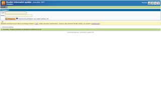 
                            1. login - Studijní informační systém - Univerzita Karlova