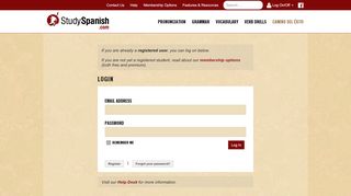 
                            5. Login - Study Spanish