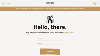 
                            8. Login - Stumptown Coffee Roasters