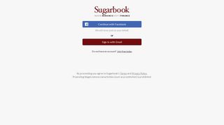 
                            1. Login - Sugarbook