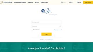 
                            2. Login - Sun International