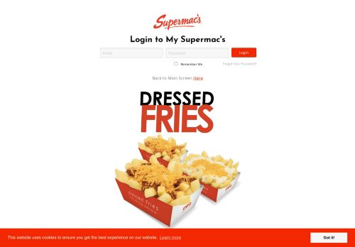 
                            1. Login - Supermac's Ordering System