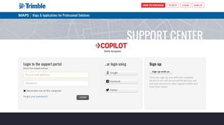 
                            3. Login - Support : CoPilot App Stores - CoPilot GPS