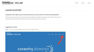
                            8. Login Support – Coventry Domains