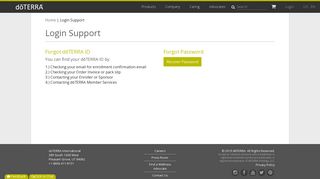 
                            1. Login Support | dōTERRA Essential Oils