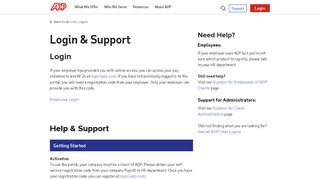 
                            9. Login & Support | MyADP