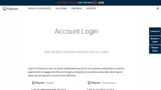 
                            1. login / support - Polycom