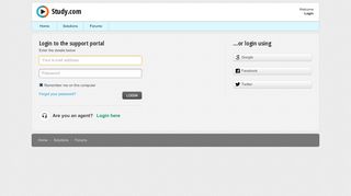 
                            3. Login - Support : Study.com