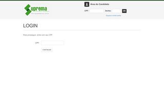 
                            13. Login - Suprema Concursos e Consultoria