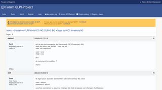 
                            9. login sur OCS Inventory NG / Utilisation GLPI Mode OCS-NG (GLPI<0 ...