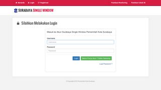 
                            1. Login - Surabaya Single Window