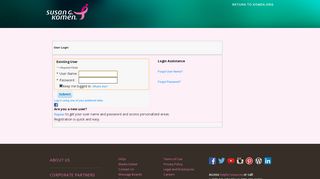 
                            1. Login - Susan G. Komen