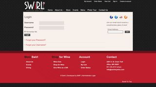 
                            6. Login - Swirl Wine Club