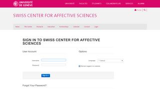 
                            7. Login - Swiss Center For Affective Sciences - UNIGE