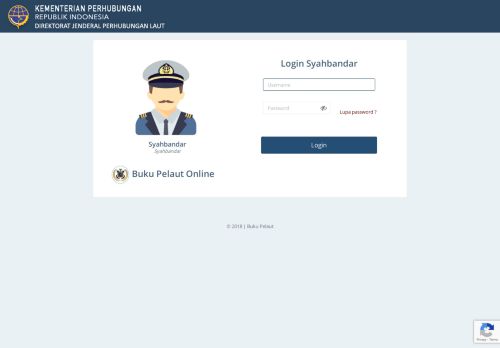 
                            3. Login Syahbandar - Buku Pelaut