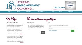 
                            6. Login - Synergy Empowerment Coaching