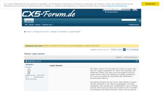 
                            3. LogIn System - Mazda CX5 Forum