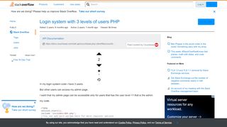 
                            1. Login system with 3 levels of users PHP - Stack Overflow