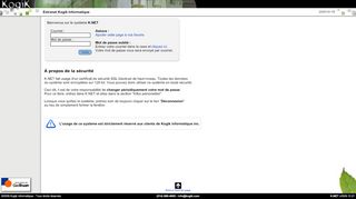 
                            9. Login système K.NET - Kogik