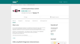 
                            2. LOGIN SystemHaus GmbH als Arbeitgeber | XING Unternehmen