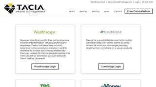 
                            7. Login - Tacia Wealth Management