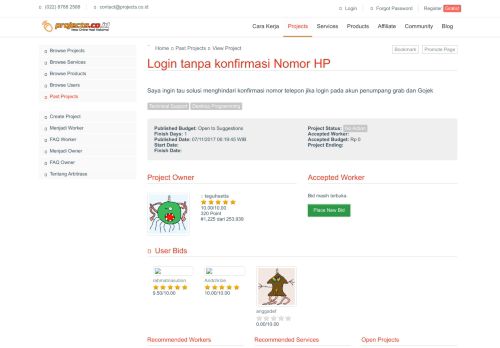 
                            4. Login tanpa konfirmasi Nomor HP - Projects