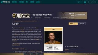 
                            5. Login | Tardis | FANDOM powered by Wikia