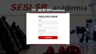 
                            6. Login - TAS - Treino Academia SESI