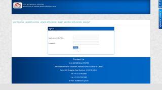 
                            3. Login - TATA MEMORIAL HOSPITAL