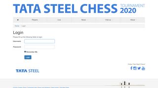 
                            6. Login - Tata Steel Chess