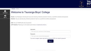
                            3. Login - Tauranga Boys College