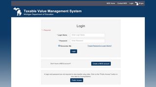 
                            8. Login - Taxable Value Management System