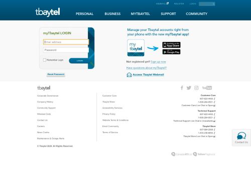 
                            10. Login - Tbaytel