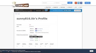 
                            2. login - Team Profile Page | CodeChef