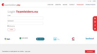 
                            9. Login - Teamleiders.nu