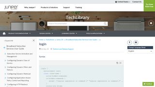 
                            8. login - TechLibrary - Juniper Networks