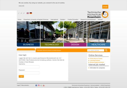 
                            2. Login - Technische Hochschule Rosenheim - FH Rosenheim