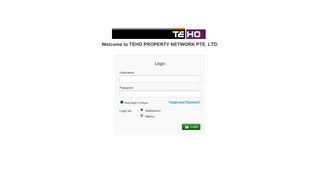 
                            4. Login | TEHO PROPERTY NETWORK PTE. LTD. - PropSage