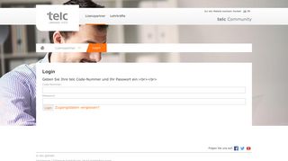
                            2. Login - telc Community