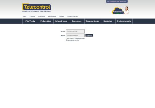 
                            1. Login Telecontrol - Acesso