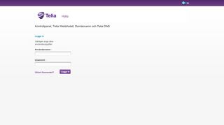 
                            6. Login - Telia Kontrollpanel