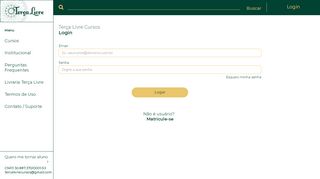 
                            2. Login - Terça Livre - Academia