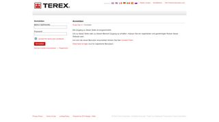 
                            1. Login - Terex Construction Portal - Terex Corporation