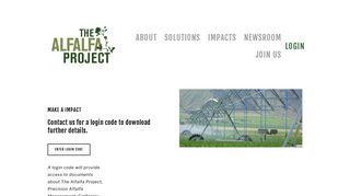 
                            8. Login — The Alfalfa Project
