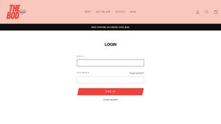 
                            12. Login ⋆ THE BOD