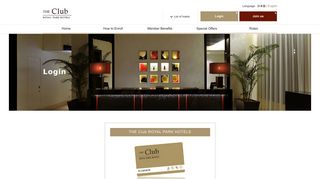 
                            4. Login | THE Club, Royal Park Hotels | Club Membership Program