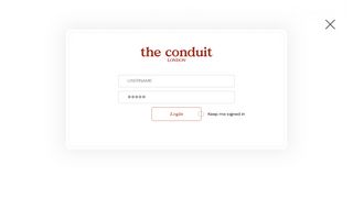 
                            6. Login - The Conduit London