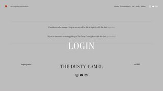 
                            11. Login — The Dusty Camel